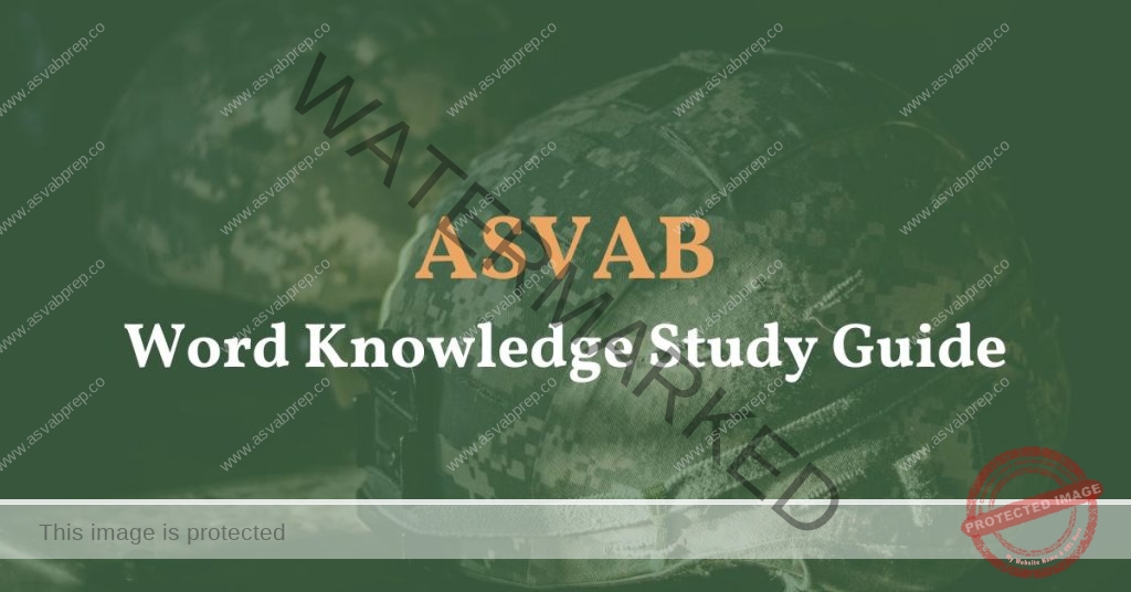 ASVAB Word Knowledge Study Guide Feature Image